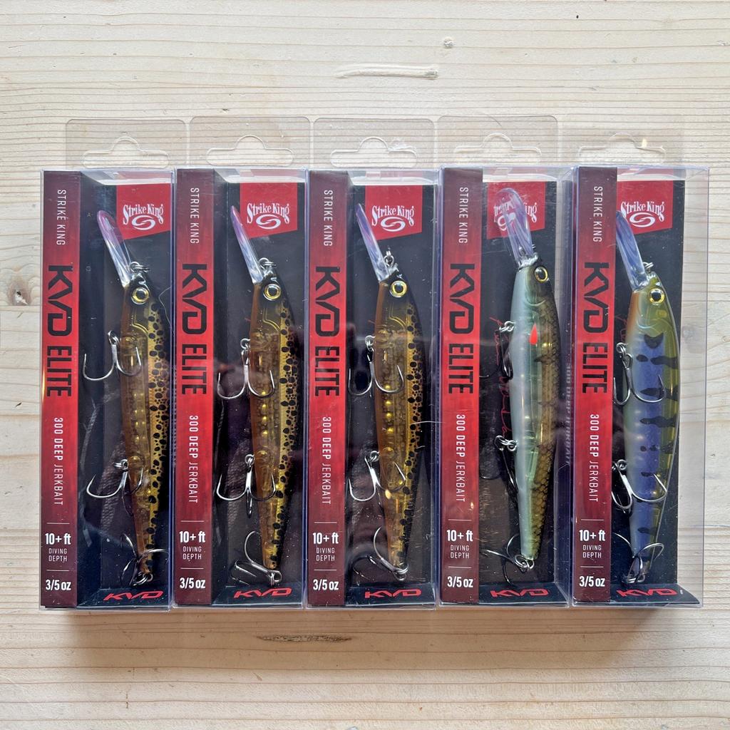 Lot of 5 STRIKE KING KVD ELITE 300 JERKBAIT - Image 1