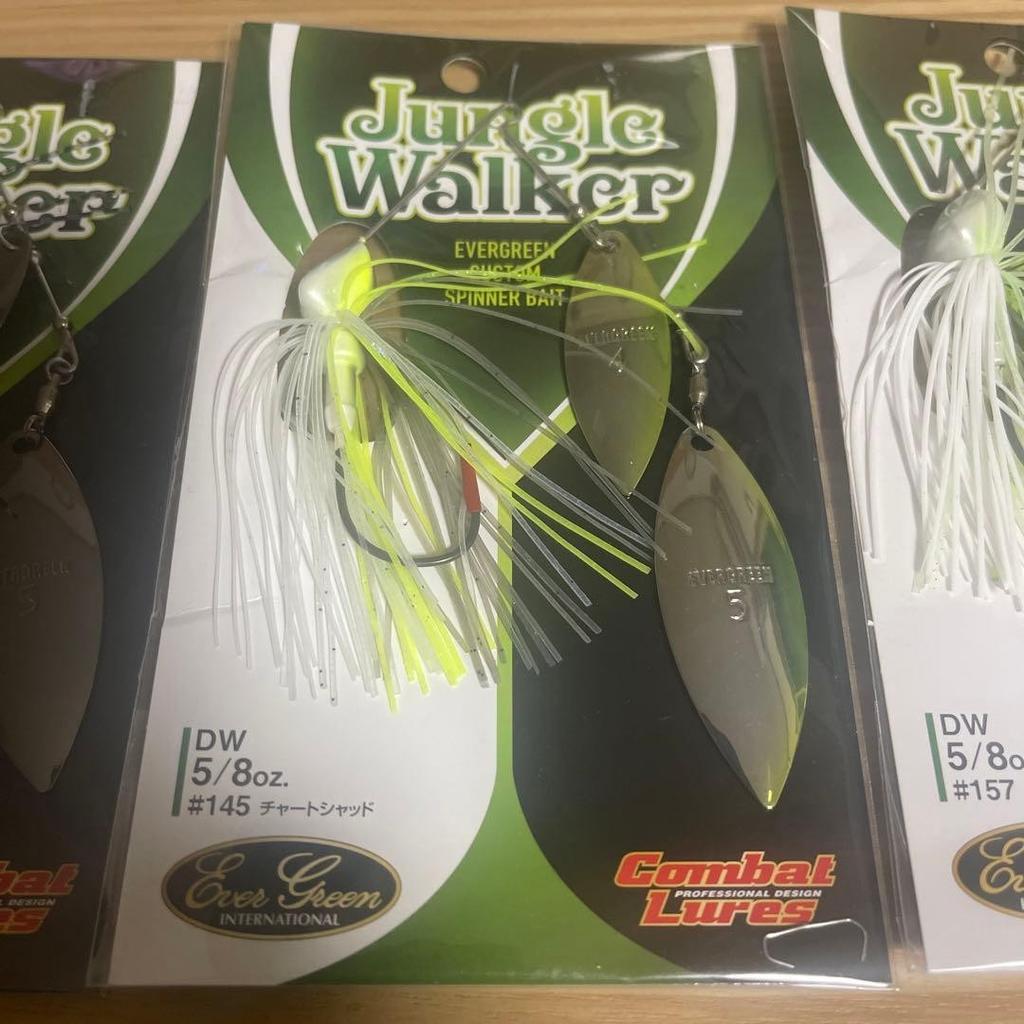 Evergreen Jungle Walker 5/8oz Spinnerbait 3-Color Set, New, Fishing Lure - Image 3