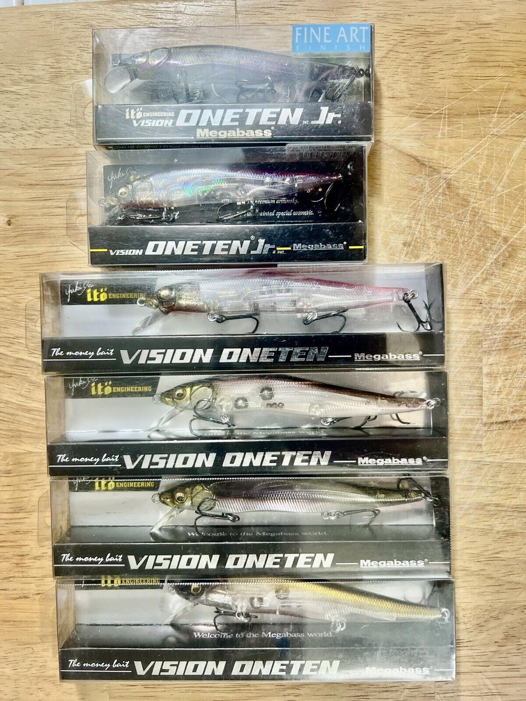 Megabass (Lot Of 6) Ito Vision Oneten Suspending Jerkbaits, Free Shipping! NWT! - Image 12