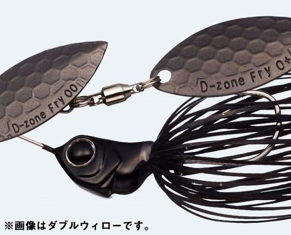 Evergreen D Zone Fly TG 1/4oz Tandem Willow Spinnerbait Black 48mm New - Image 1