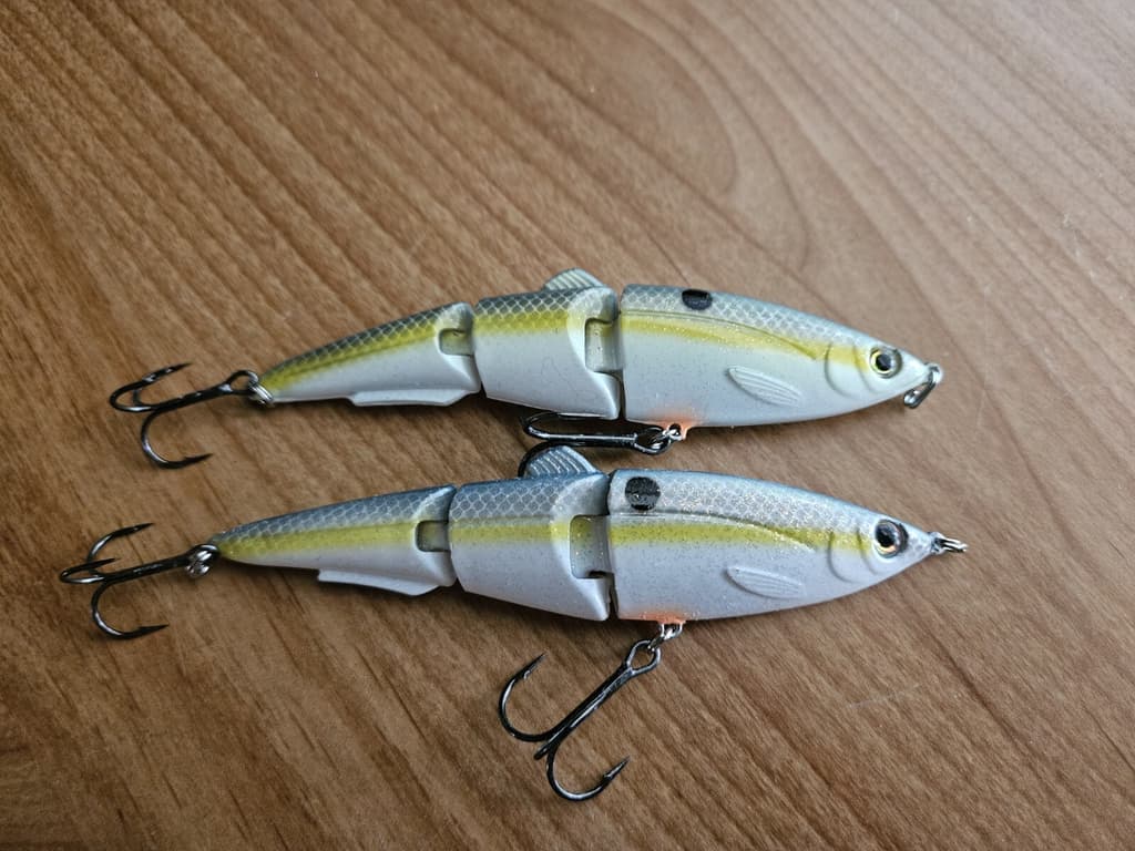 (2) Strike King Sexy Swimmer Jointed Swimbait Fishing Lures, DISCONTINUED  - Image 2