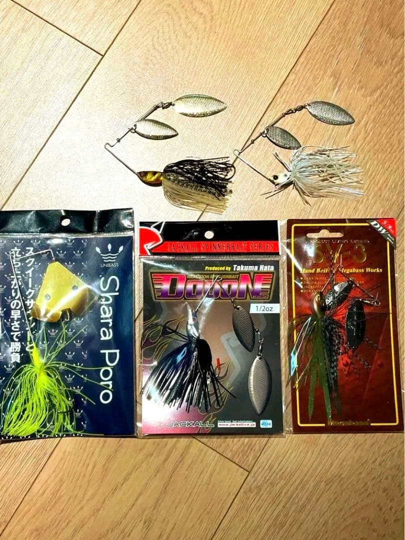 JACKALL Dawn Spinnerbait Buzzbait Set 1/2oz & 3/8oz Hard Lures, Used - Image 1