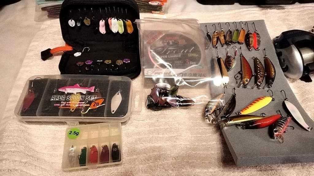 Fishing Lure Bulk of lures reels rubber nets etc. - Image 1