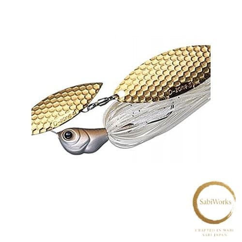 New Evergreen #15 Spinnerbait D Zone Double Willow Leaf 1/2 oz Wakasagi Gold - Image 1