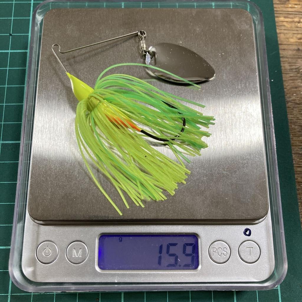 Lucky Craft MH 1S Spinnerbait Tungsten Resin Head Chart Color Used - Image 3