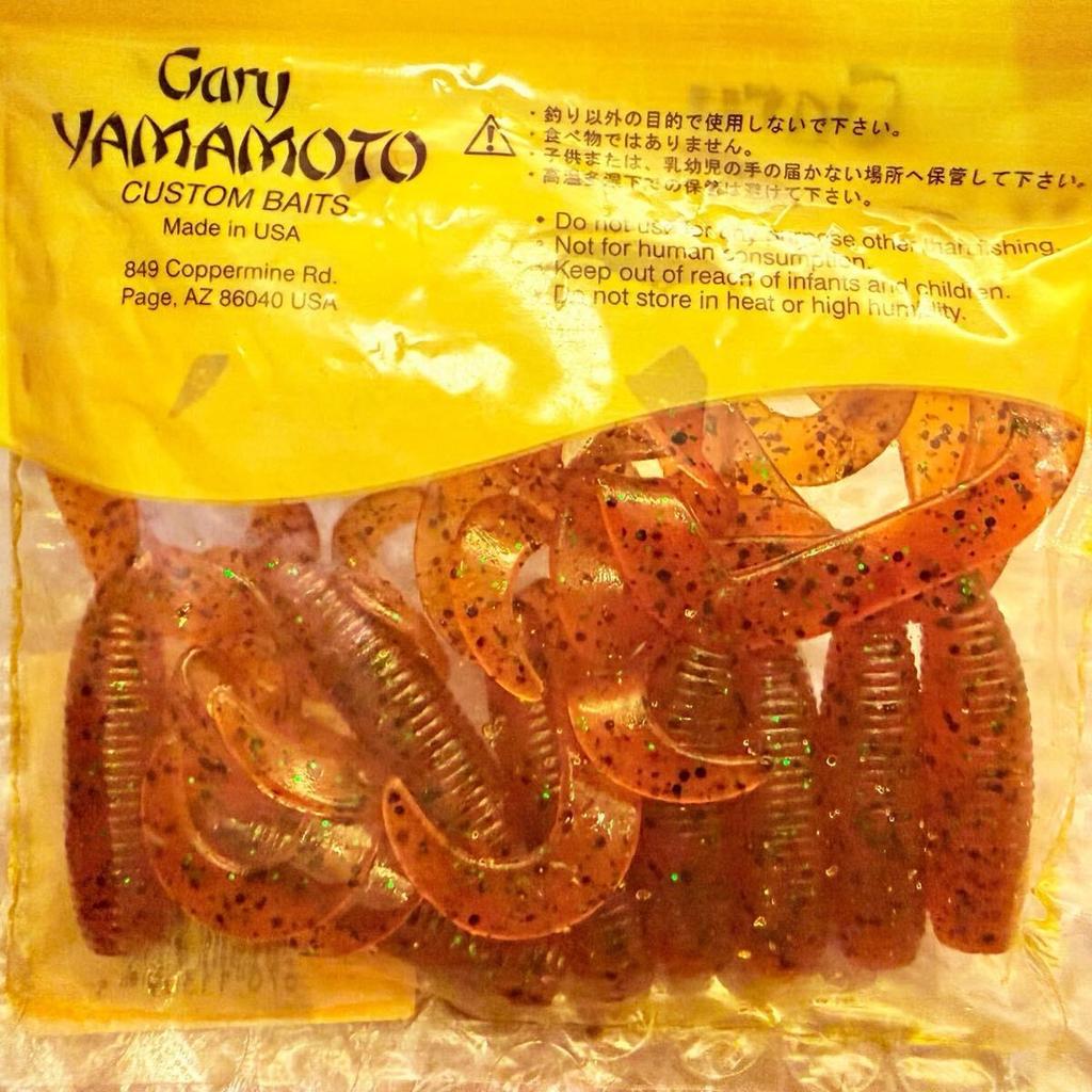 Gary YAMAMOTO 4 inch 6 inch Double Tail Grub 30pcs Worm Set, Opened, ⑩273 - Image 5