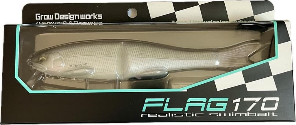 Grow Design Works Flag 170 #221 Purple Flicker Swimbait Soft Lure jp - Image 1