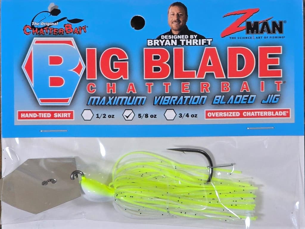 (Ct of 2) Z-Man Big Blade Chatterbait 5/8 oz Provides Maximum Thump & Vibration - Image 3