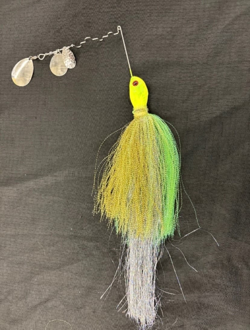 Death Shimmer Lures Muskie Spinnerbait 1oz 2oz 3oz 4oz - Image 1
