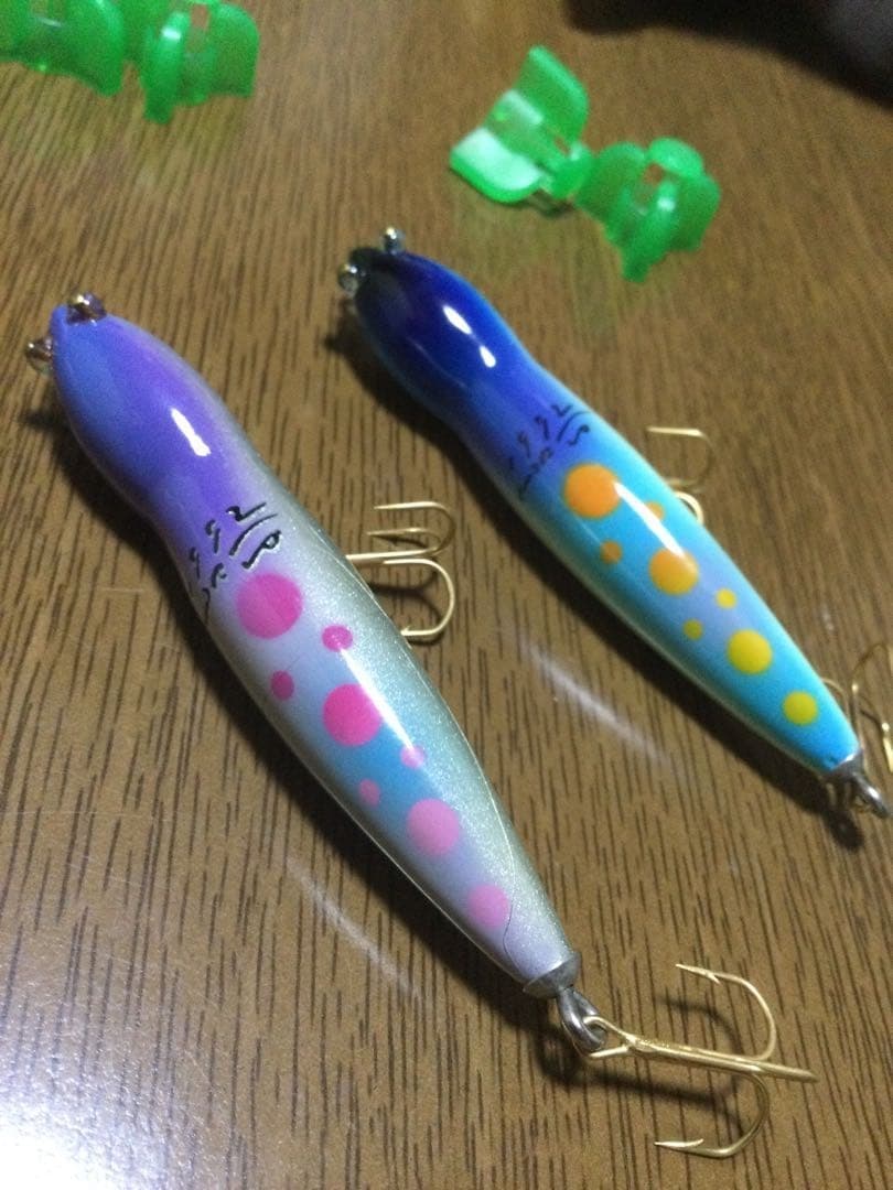 Hatley's Topwater Lures Set of 2 Madagascar Lizards, Unused, Rare - Image 1