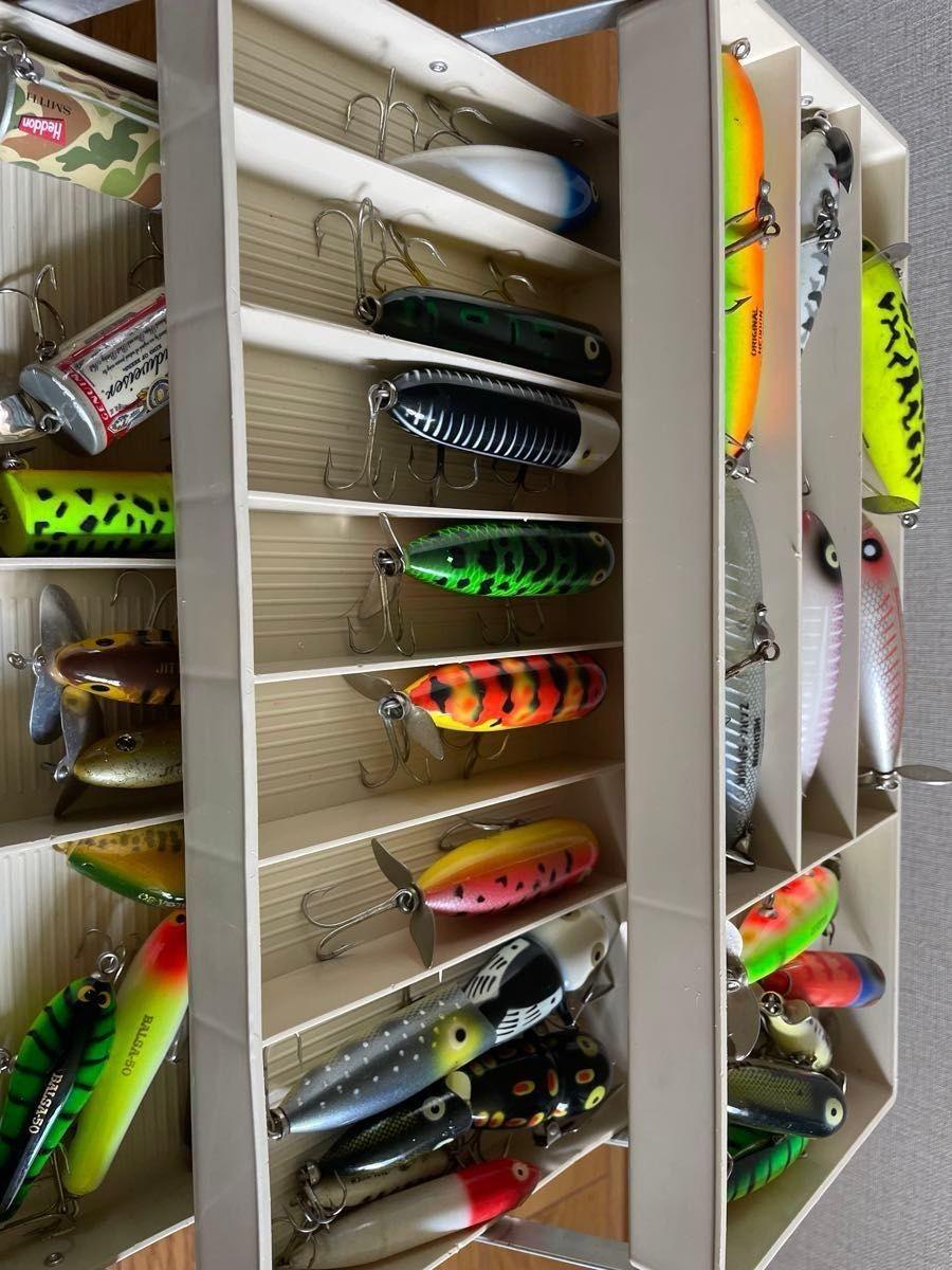 Heddon Balsa 50 and other topwater lures and Owner Trout #3000 Tackle Box Set - Image 3