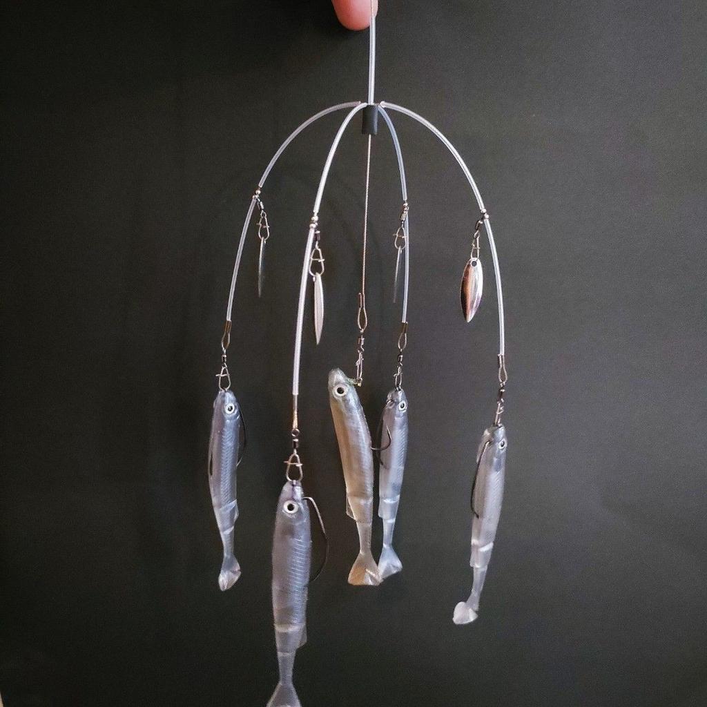 FALK Spalo FA 5-Arm Alabama Rig Soft Wire Fishing Lure Unattached Condition - Image 4