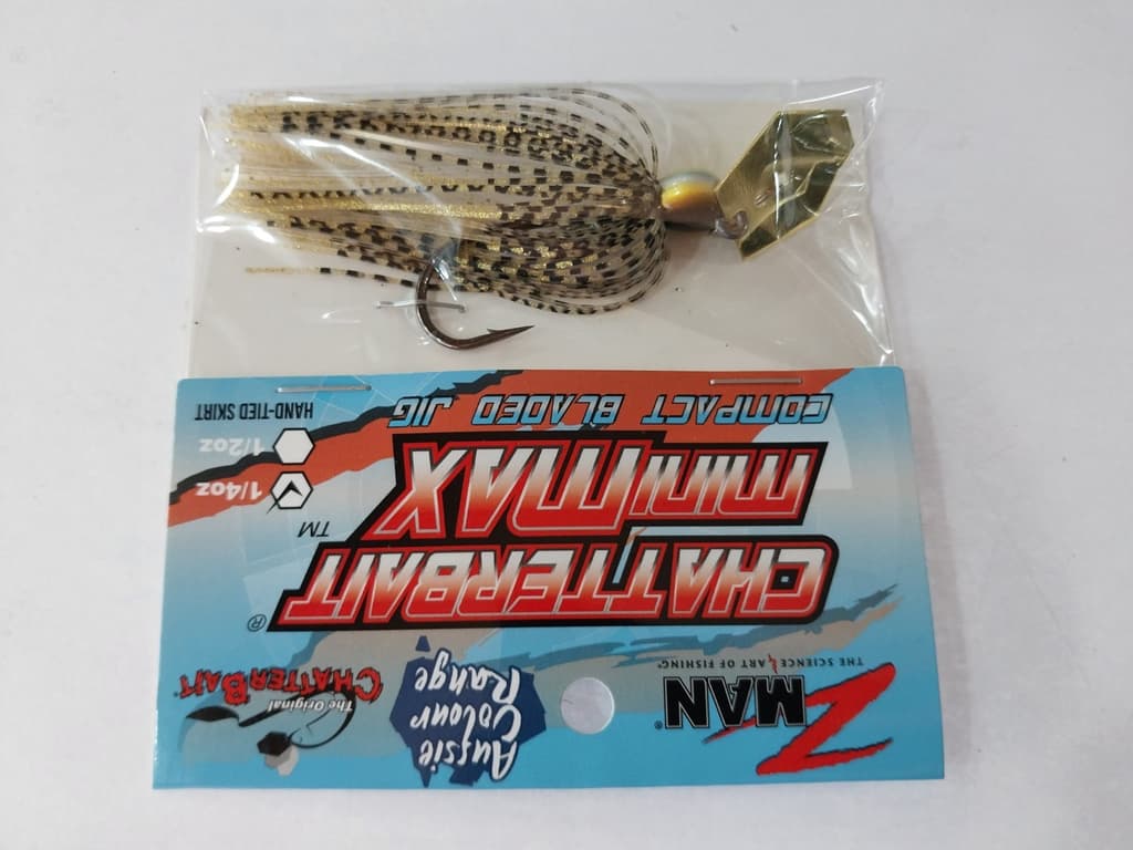 ZMan Chatterbait Mini Max 1/4oz Gold Glimmer Fishing Lure - Image 6