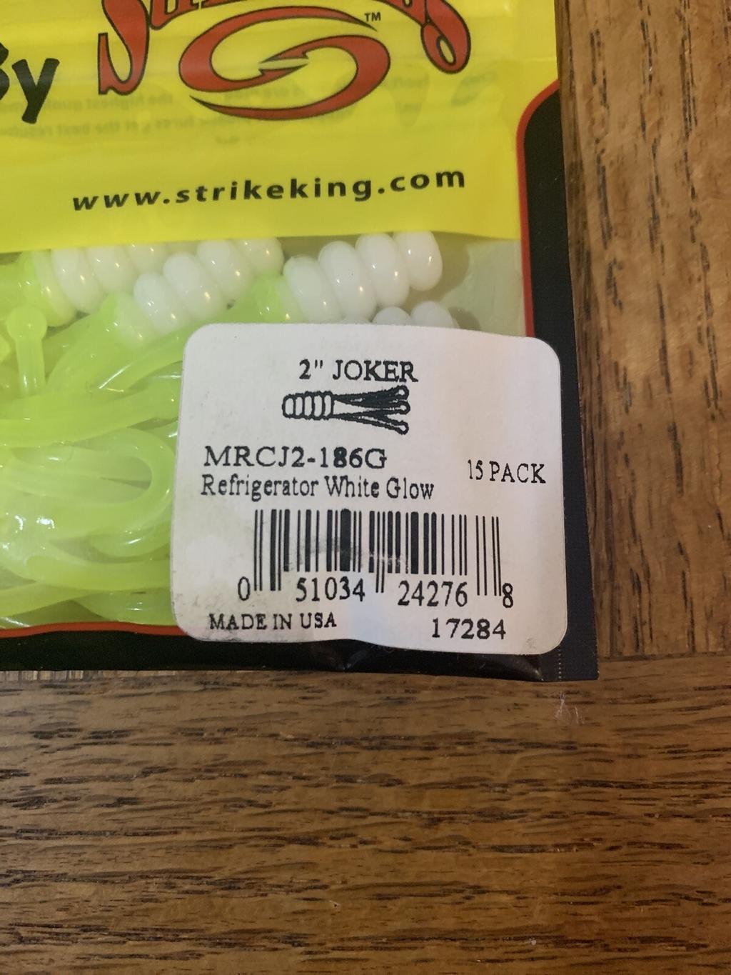 Mr. Crappie Strike King 2” Joker Refrigerator White Glow-BRAND NEW-SHIPS N 24HRS - Image 3