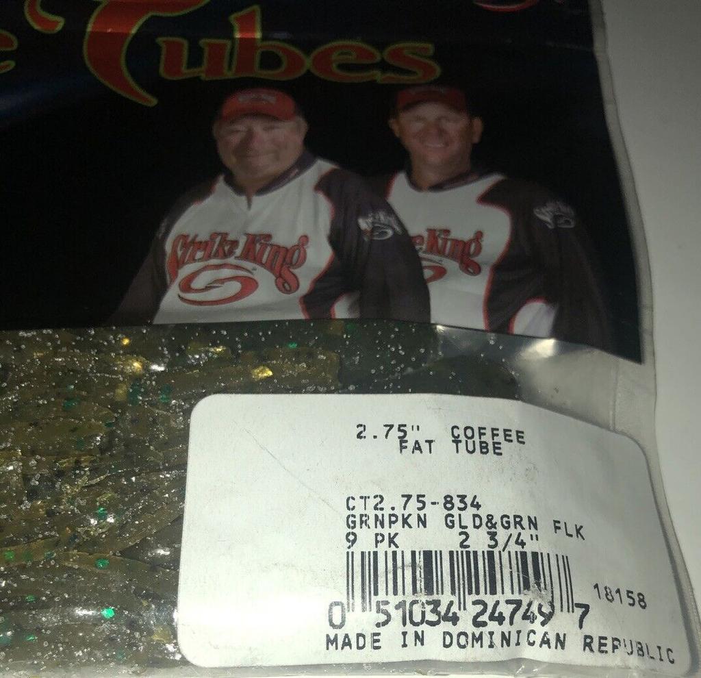 Strike King CT2.75-834 Coffee Flip N Tube FAT TUBEBait 2.75"-1ea 9pk-NEW-SHIP24H - Image 11