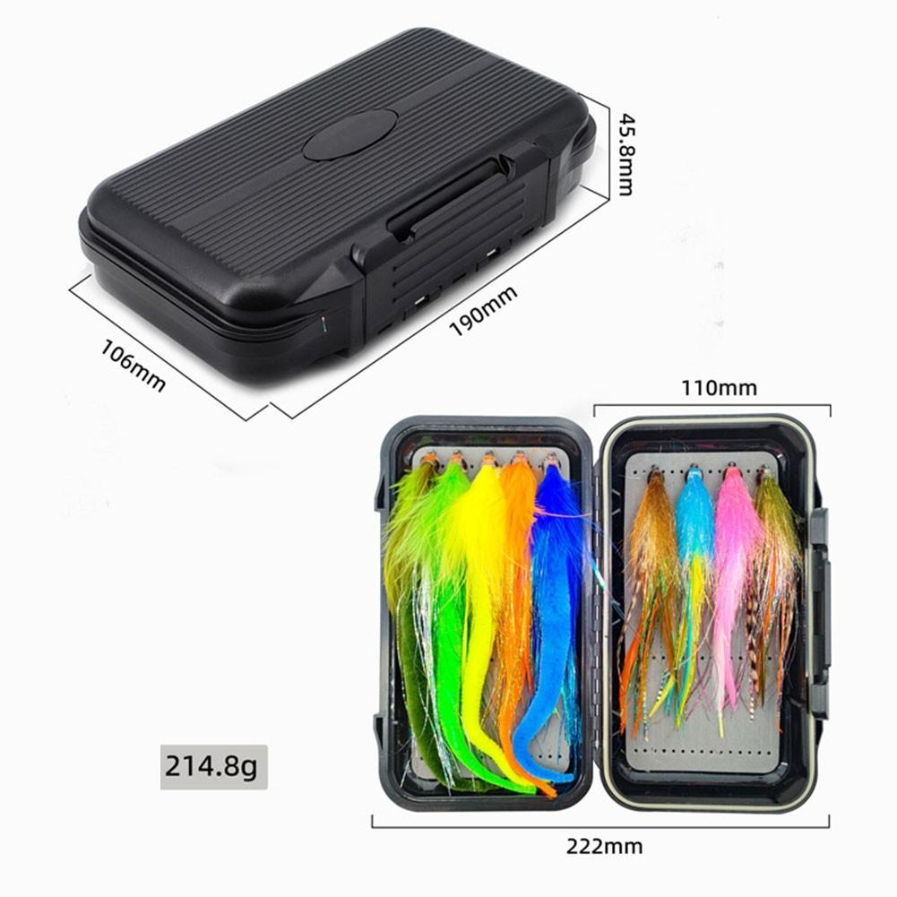 Fishing Accessories 9 Pcs Lure Set with Feather Hooks and Carrying Box - Image 4