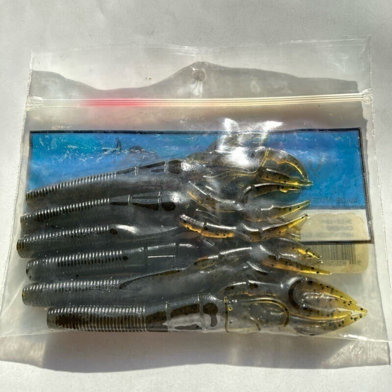 817139 Gary Yamamoto Crawdad 6 Claw 194 Watermelon Pepper Condition S C - Image 4