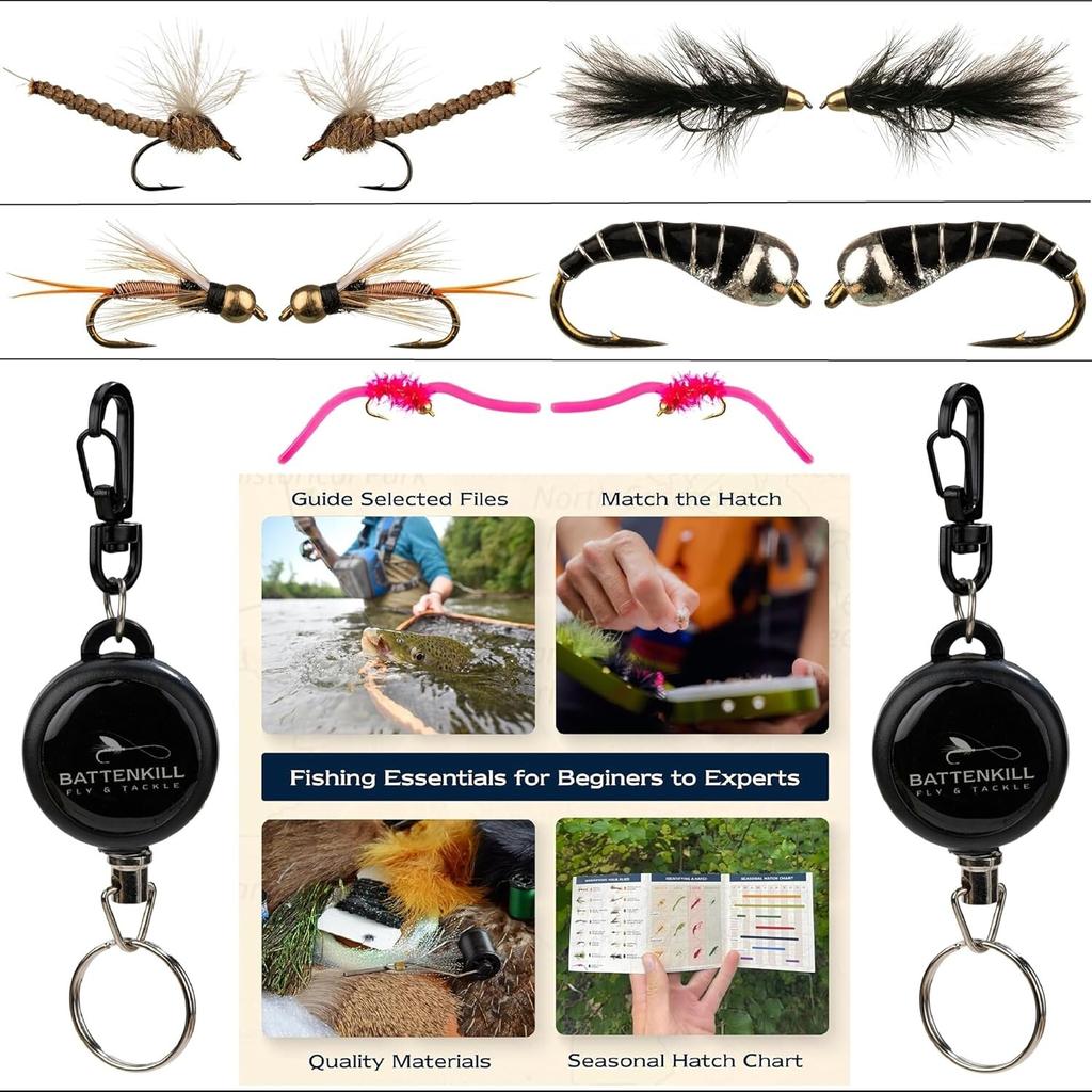 Fly Fishing Flies - Fly Fishing Accessories - Fishing Kit, Trout Lures, - Image 7