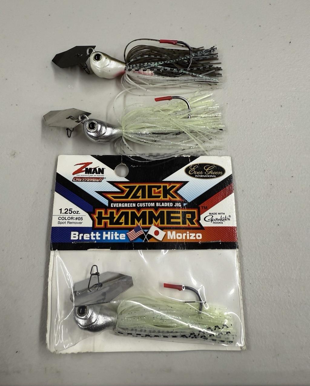 Z-Man Chatterbait Jackhammer Bladed Jig Lot 1.25 oz Set Of 3 Lures - Image 1