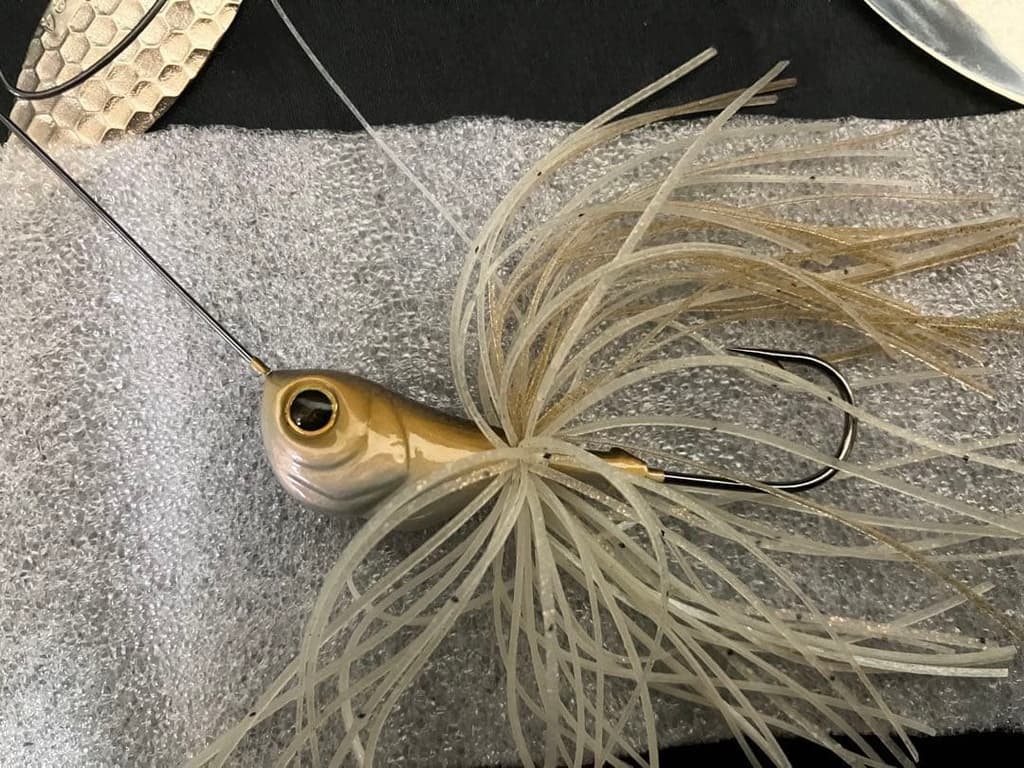 Evergreen D Zone Extreme Spinnerbait 3/4oz Gold/Green/Beige Set of 2 - Image 4