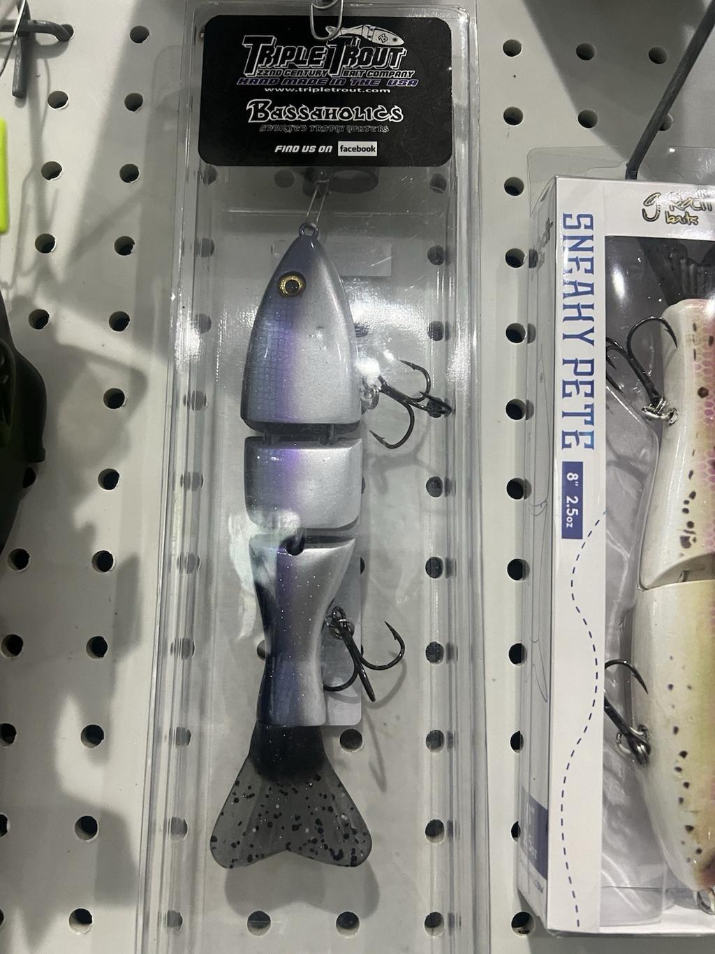 22ND CENTURY TRIPLE TROUT Swimbait - 7inch - New  Violet Kokanee color - Image 1