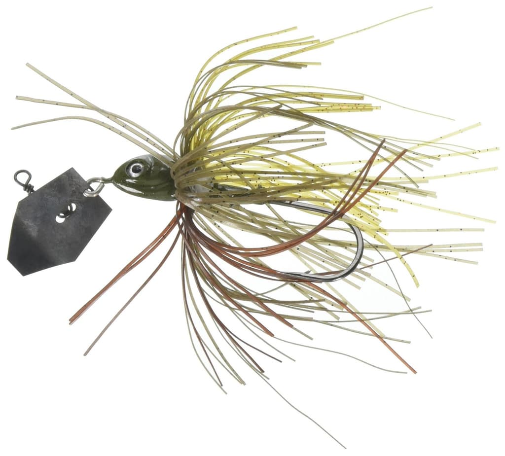 Z-Man Project Z Chatterbait Spinnerbaits, Green Pumpkin Craw, 1/2 oz - Image 1