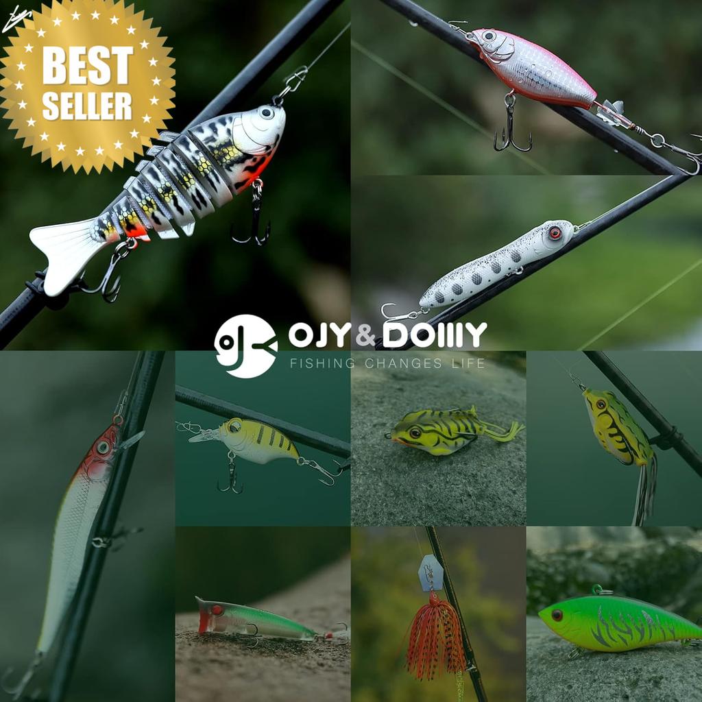 Bass Fishing Lures Kit Swimbait Plopper Chatterbait Crankbait Soft Baits Box - Image 3