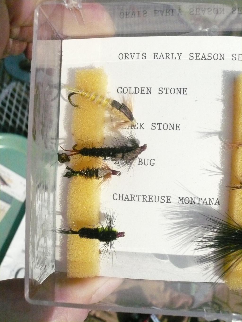10 ORVIS FLY LURES ,8 EARLY SEASON NYMPHS IN CASE,WOOLY BUGGER,+SILVER SHINER - Image 4
