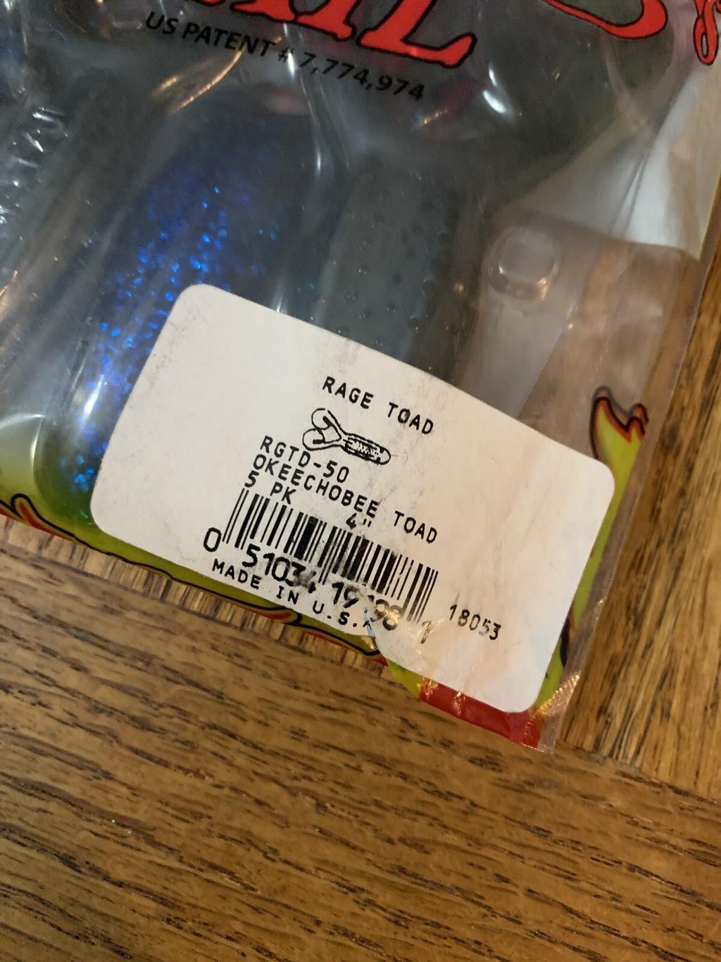 Strike King Rage Tail Rage Toad Okeechobee Toad - Image 3