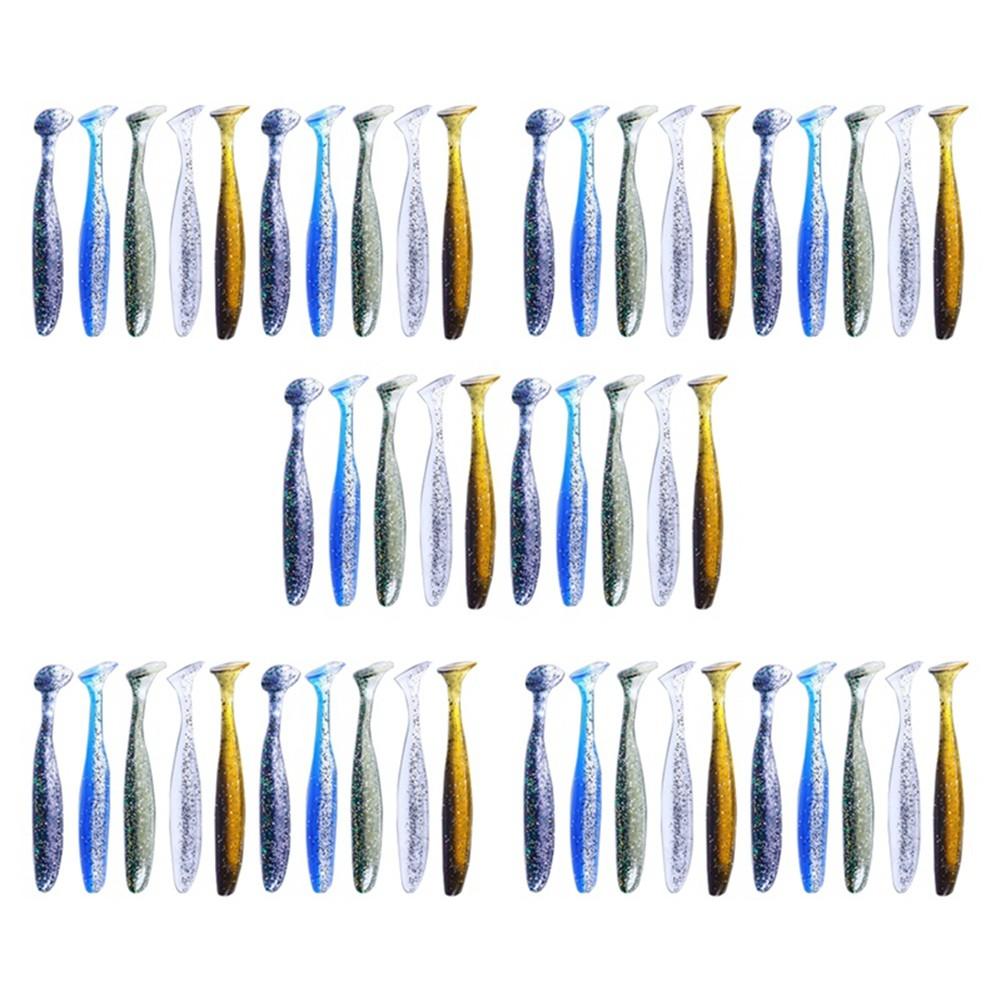 50Pcs Soft  Silicone Bait Wobbler Fishing  Fishing Accessories 5cm P3S43701 - Image 1