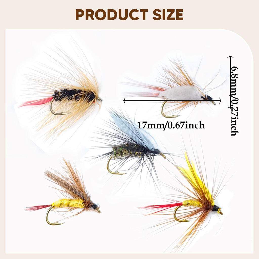 10x Fly Fishing Fly Fishing Accessories Fly Fishing Lures for Outdoor Bass - Image 2