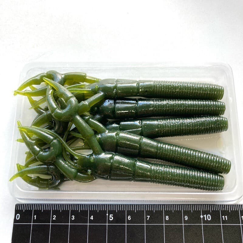 818283 Gary Yamamoto 5 Inch Class Crawdad Pieces Claw 042 Watermelon Condition B - Image 1