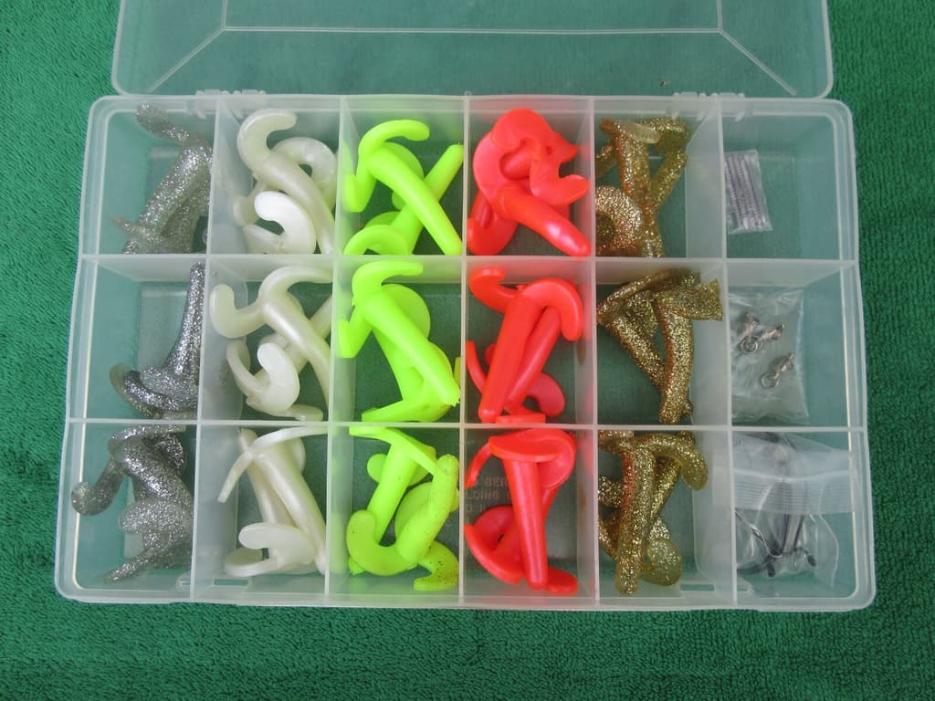 Woodstream Tackle Box w/ Fishing Supplies Lures Bait Hooks Strike King Heddon - Image 9