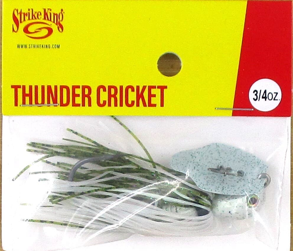 (12) Strike King 3/4 Oz Thunder Cricket Bladed Vibrating Jigs Olive Shad New - Image 3
