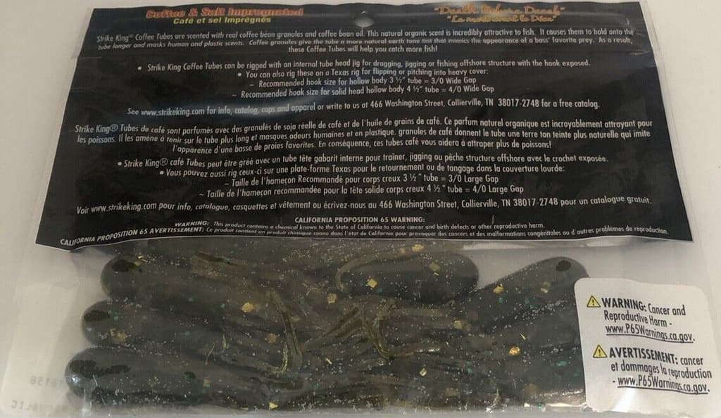Strike King CT2.75-834 Coffee Flip N Tube FAT TUBEBait 2.75"-1ea 9pk-NEW-SHIP24H - Image 8