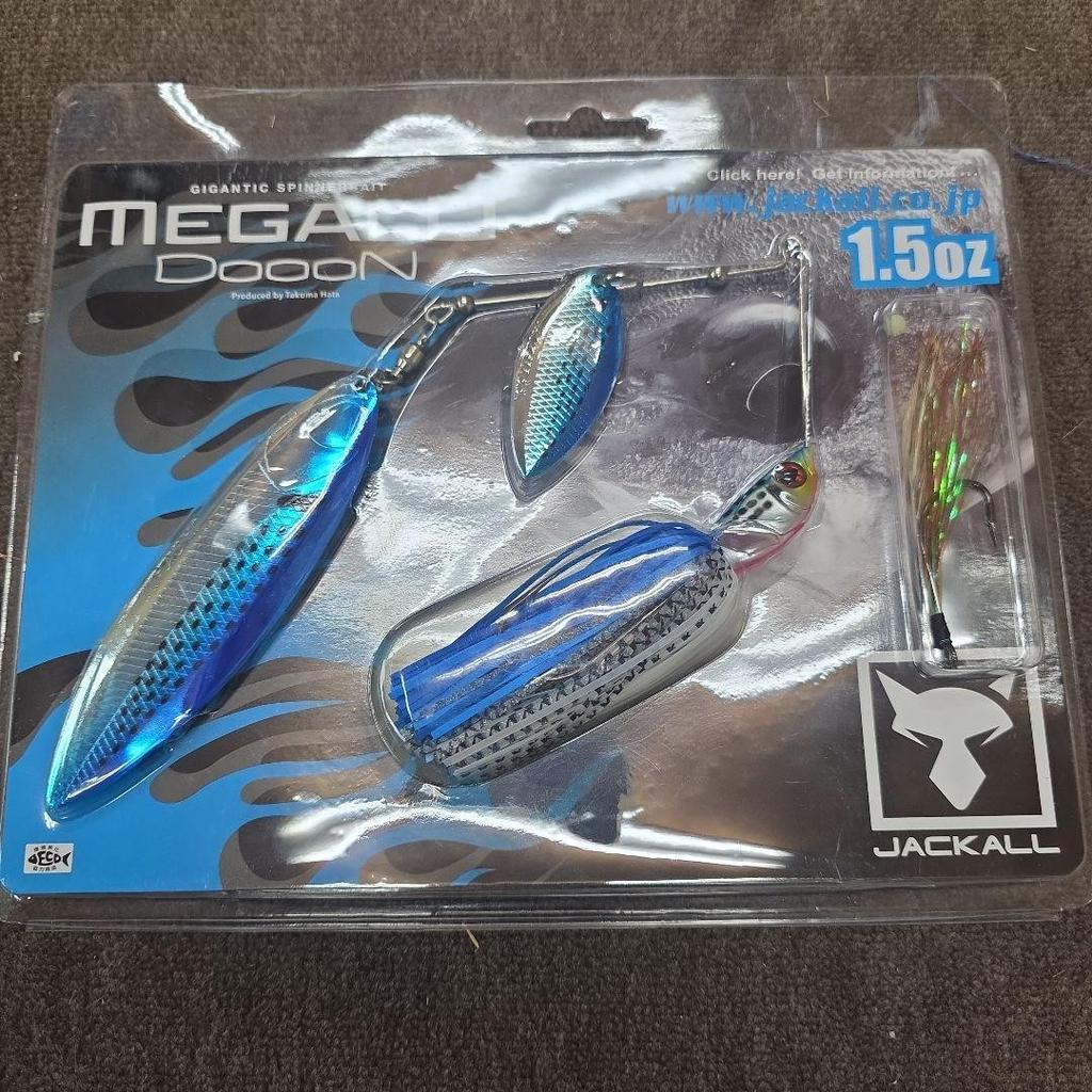 JACKALL MEGA DOON Spinnerbait 1.5oz Purple Kinokuro New - Image 1