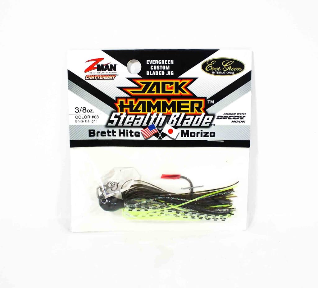 Zman Chatterbait Jackhammer Stealthblade 3/8 Oz Bhite Delight (4486) - Image 1