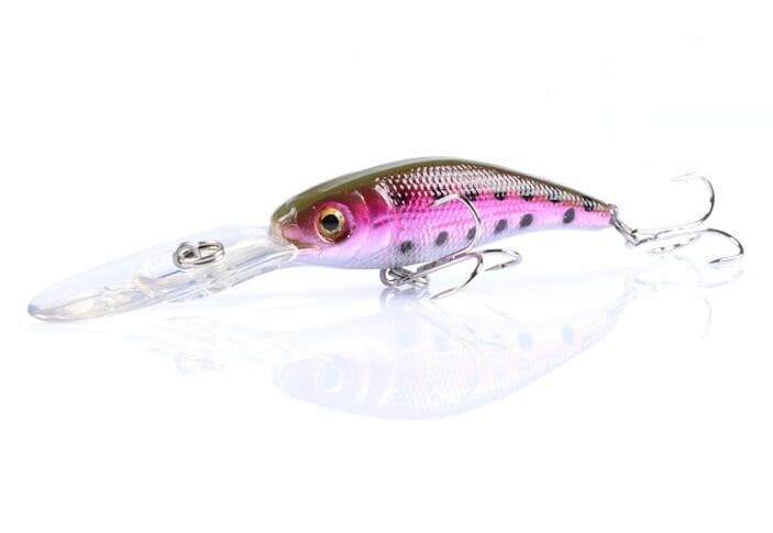 7PCS Fishing Lure Minnow 10cm 8g Crankbait Swimbait Artificial Wobblers Trolling - Image 4