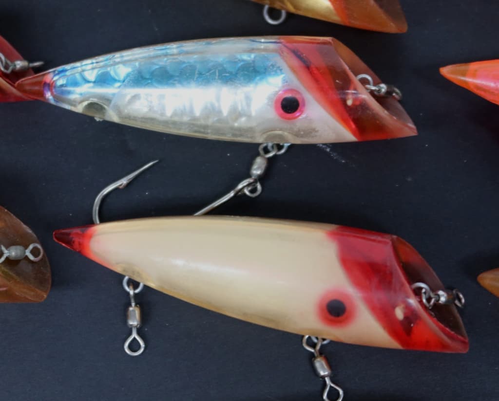 Vintage 14 pc Group Zimmy Salmon Fishing Lures Trolling Plugs - Image 5