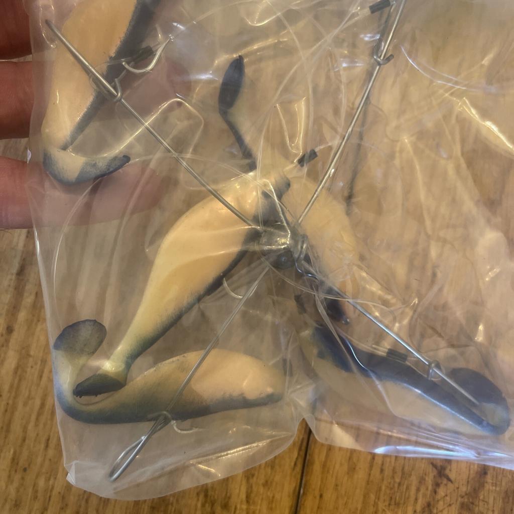 7” Umbrella Rig 4 Arm With 4” Shad (5)  Pearl Blue New In Package McKala Fishin - Image 5