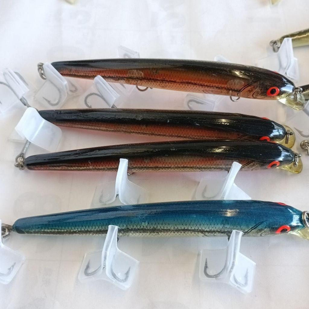 Old Heaton Bowmar Long A 16A Lure Set of 8, Used, JB/Jerkbait - Image 8