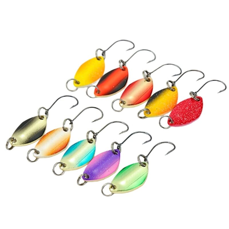 Fishing Accessories Hard Baits Sequined Fishing Spoon Lure Casting Spinner Baits - Image 5