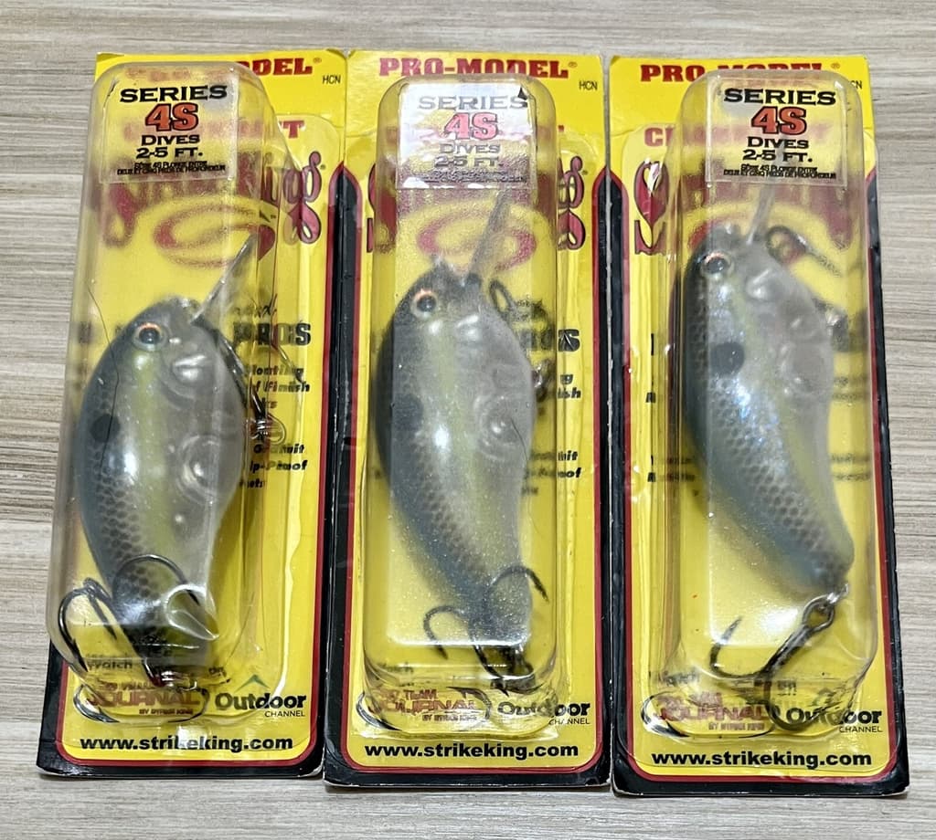 Strike King (Lot Of 3) Pro Model Series 4S Crankbait, Brand New! Free Shipping! - Image 11
