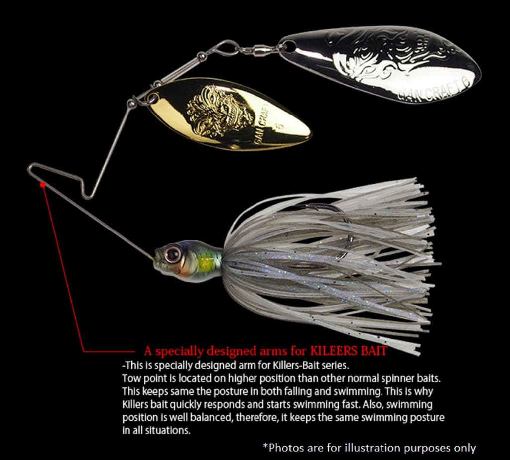 Gan Craft Killers Bait Over 5/8 Oz Spinnerbait 10SB (3033) - Image 4