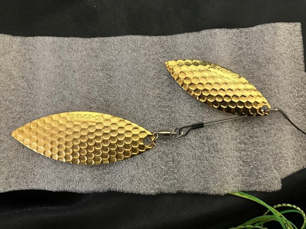 Evergreen D Zone Extreme Spinnerbait 3/4oz Gold/Green/Beige Set of 2 - Image 11