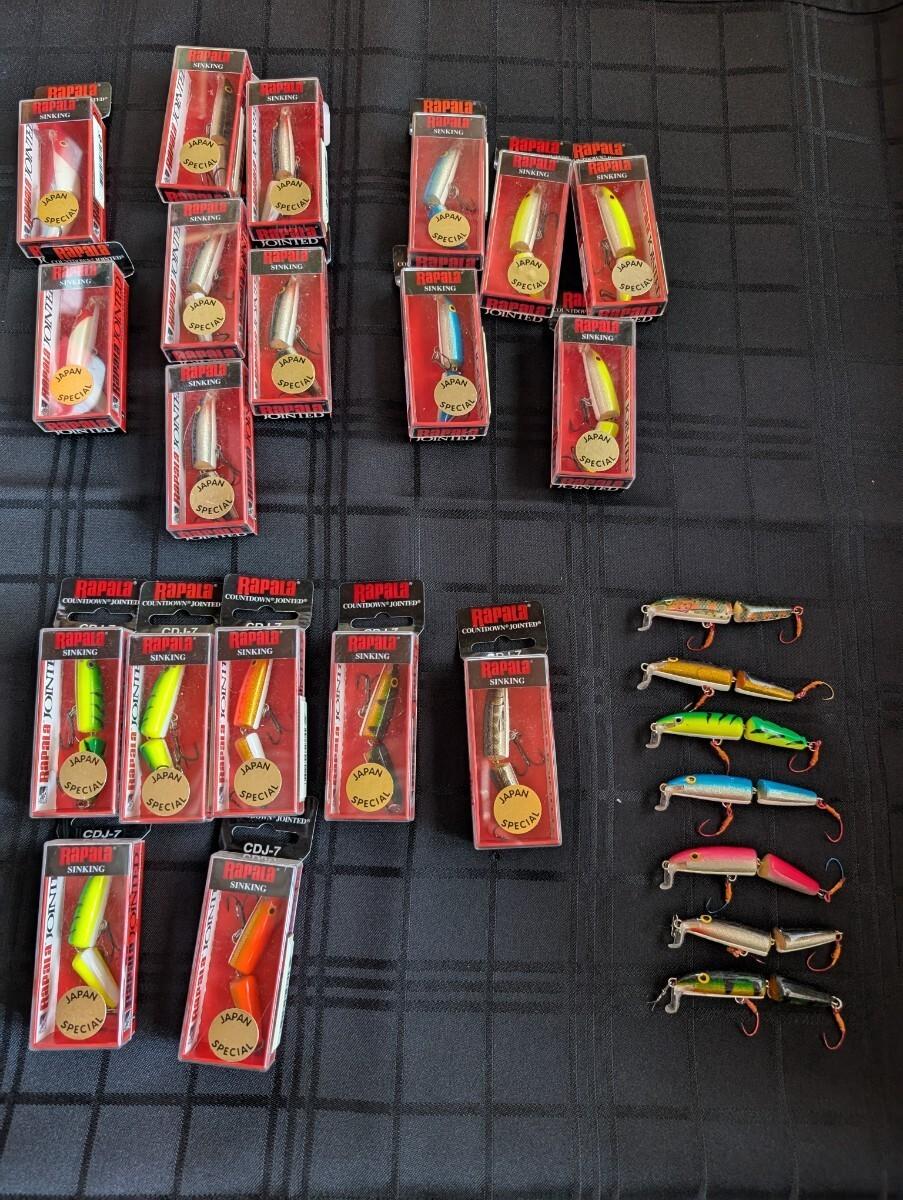 Rapala Jointed CDJ-7 19 unused lures, 7 used lures, total 26 Rapala lures - Image 1
