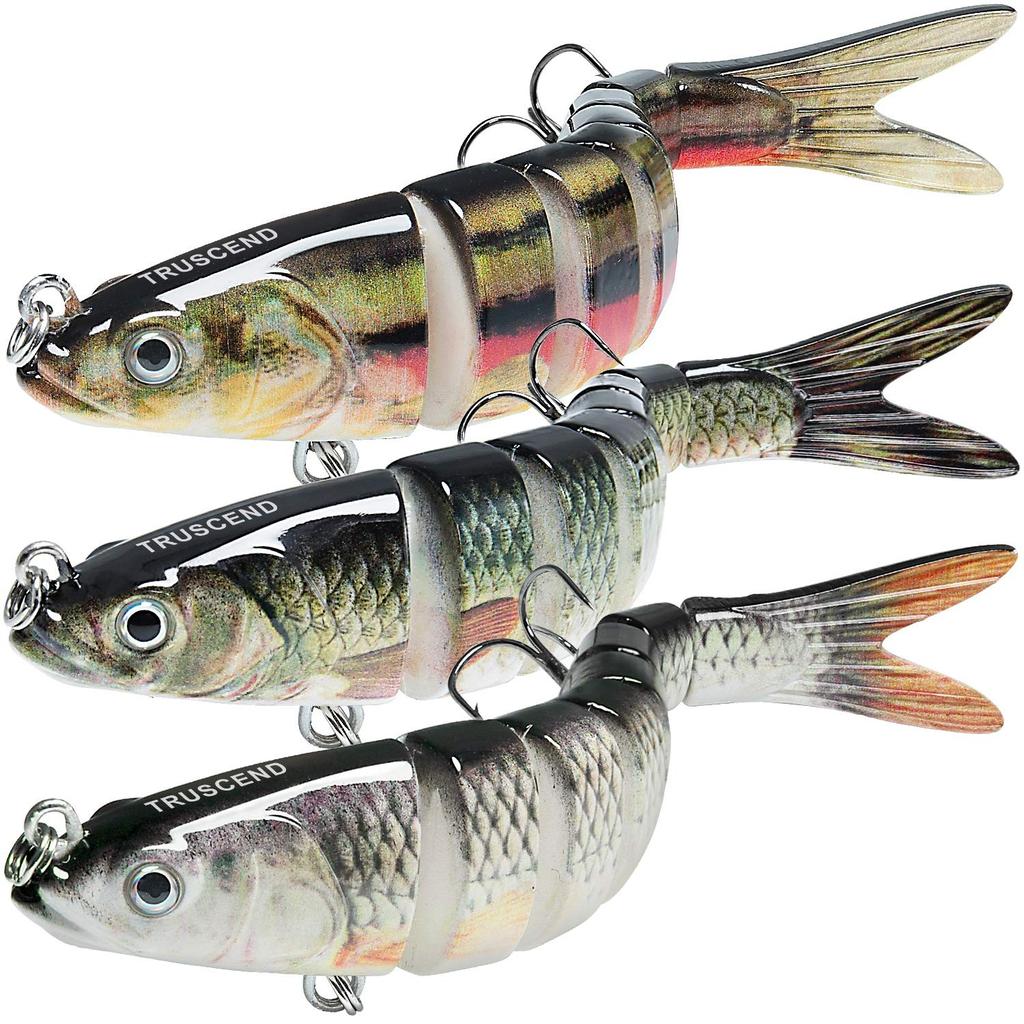 TRUSCEND Easy Catch Swimmax Fishing Lure: Noisy, Vibrating, Segmented Swimbait - Image 1