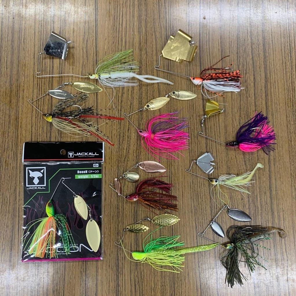 Bass fishing retirement set, lures, spinnerbait, buzzbait - Image 1