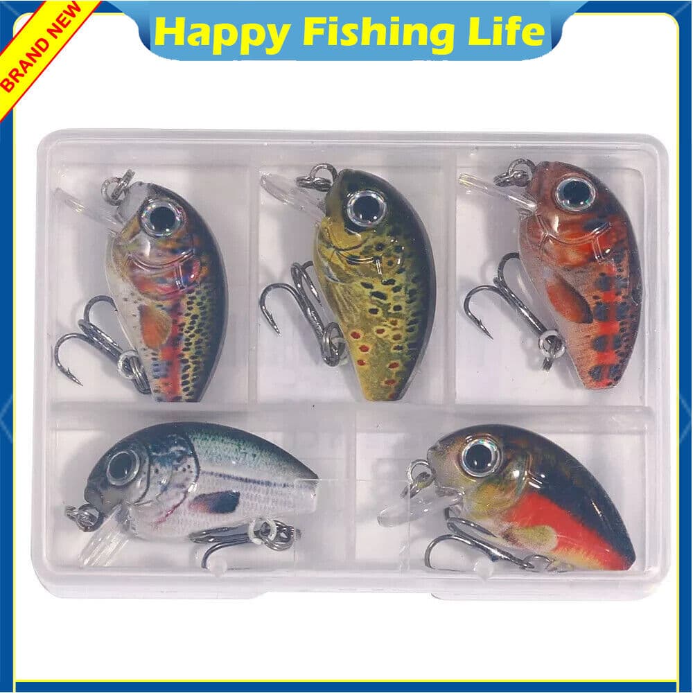 15PCS Fishing Lure Crankbait 2.8cm/2g Trolling Bait Minnow Bass Swimbait 3 Boxes - Image 11