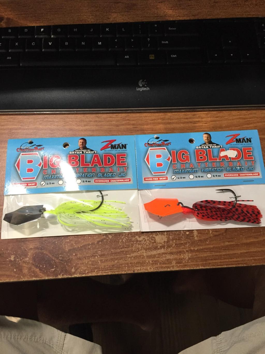LOT OF 2 ZMAN 1/2 OZ. BIG BLADE CHATTERBAIT LURES NIPS (2 COLORS) - Image 1